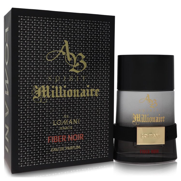 Ab Spirit Millionaire Fiber Noir Cologne By Lomani Eau De Parfum Spray 100ml