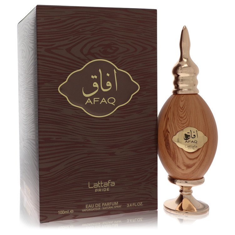 Image showing what you will get when you purchase Lattafa Pride Afaq Gold Perfume By Lattafa Eau De Parfum Spray (Unisex)