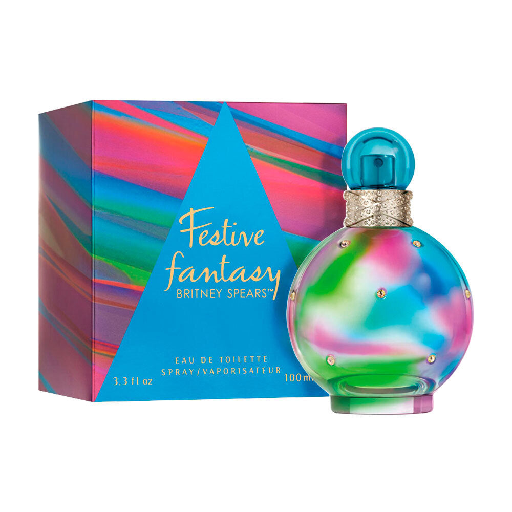 Image showing what you will get when you purchase Festive Fantasy Perfume By Britney Spears Eau De Toilette Spray