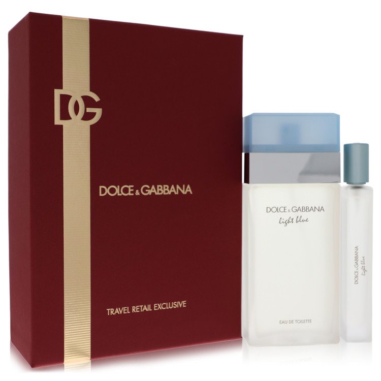 Image showing what you will get when you purchase Light Blue Perfume By Dolce & Gabbana Gift Set