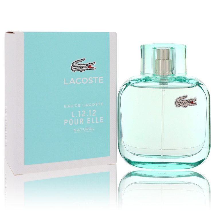 image showing the bottle and packaging for Lacoste Eau De Lacoste L.12.12 Natural Perfume By Lacoste Eau De Toilette Spray 90ml