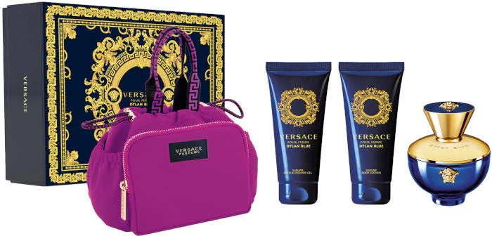 Dylan Blue 4Pc Womengift Set 100Mledp +10Ml Shower Gel +10Ml Bodylotion+ Clutch Bag