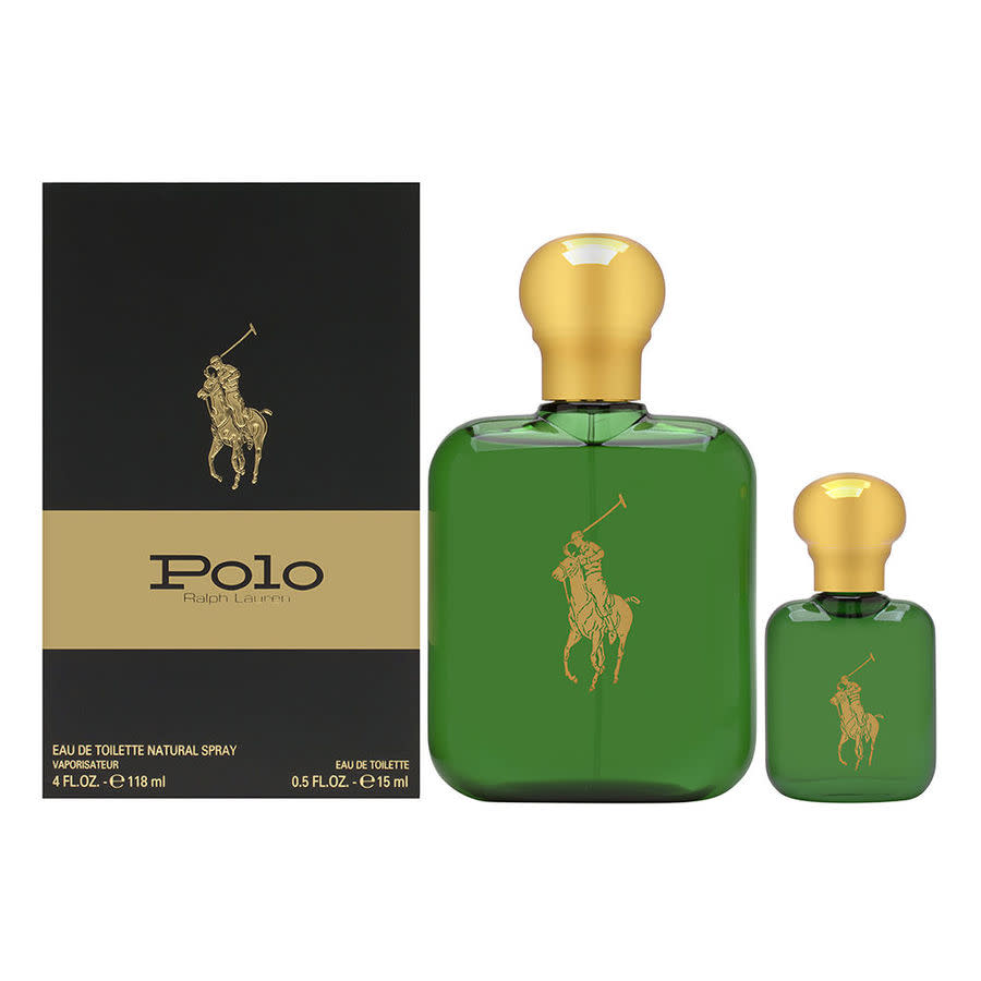 Image showing what you will get when you purchase Polo Green 2Pc Set Edt 118Ml + Travel Spray 15Ml