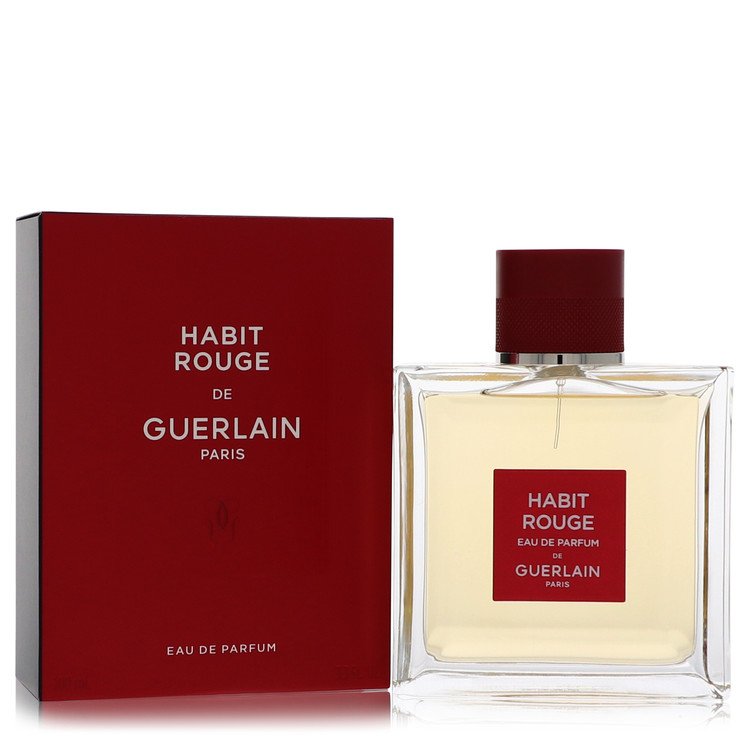 Image showing what you will get when you purchase Habit Rouge Cologne By Guerlain Eau De Parfum Spray