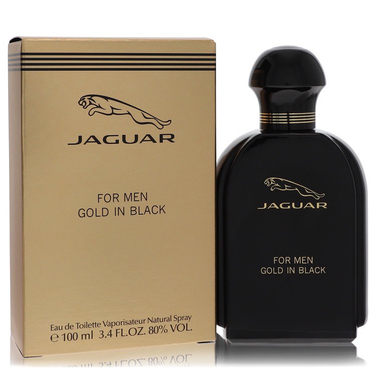Image showing what you will get when you purchase Jaguar Gold In Black Cologne By Jaguar Eau De Toilette Spray