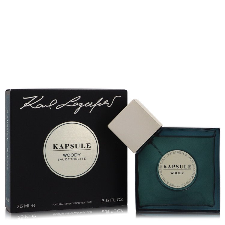 Image showing what you will get when you purchase Kapsule Woody Perfume By Karl Lagerfeld Eau De Toilette Spray