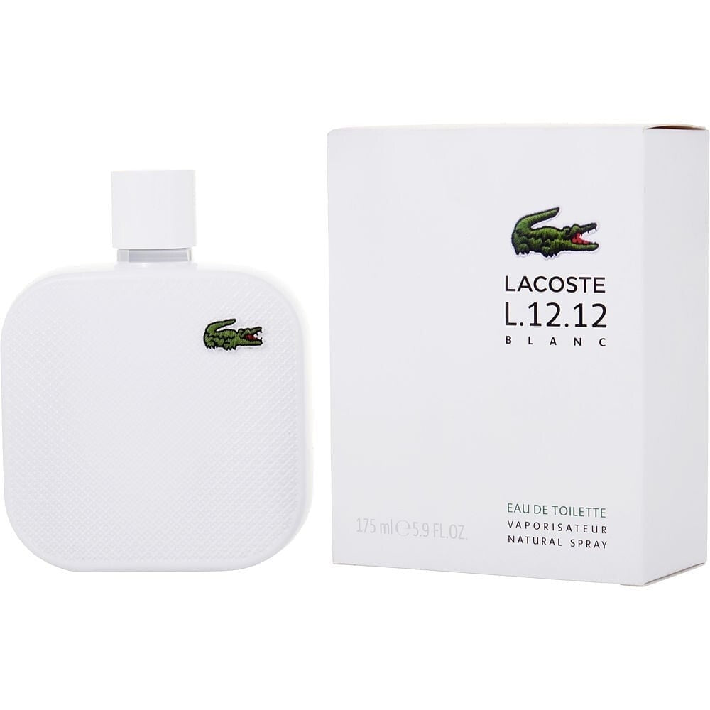 Image showing what you will get when you purchase Lacoste Eau De Lacoste L.12.12 Blanc Cologne By Lacoste Eau De Parfum Spray