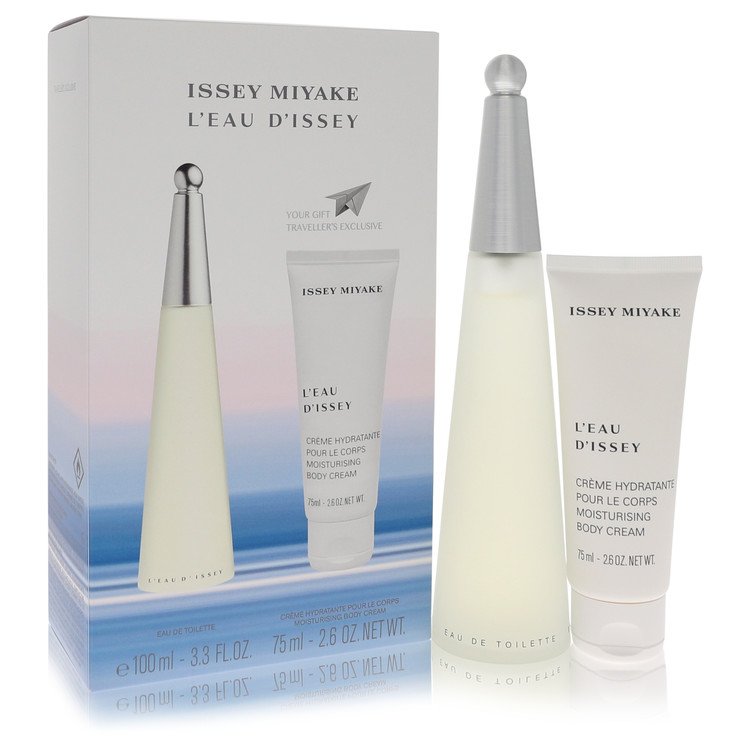 Image showing what you will get when you purchase L'Eau D'Issey (Issey Miyake) Perfume By Issey Miyake Gift Set