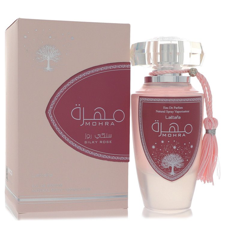 Image showing what you will get when you purchase Lattafa Mohra Silky Rose By Lattafa - Eau De Parfum For Women