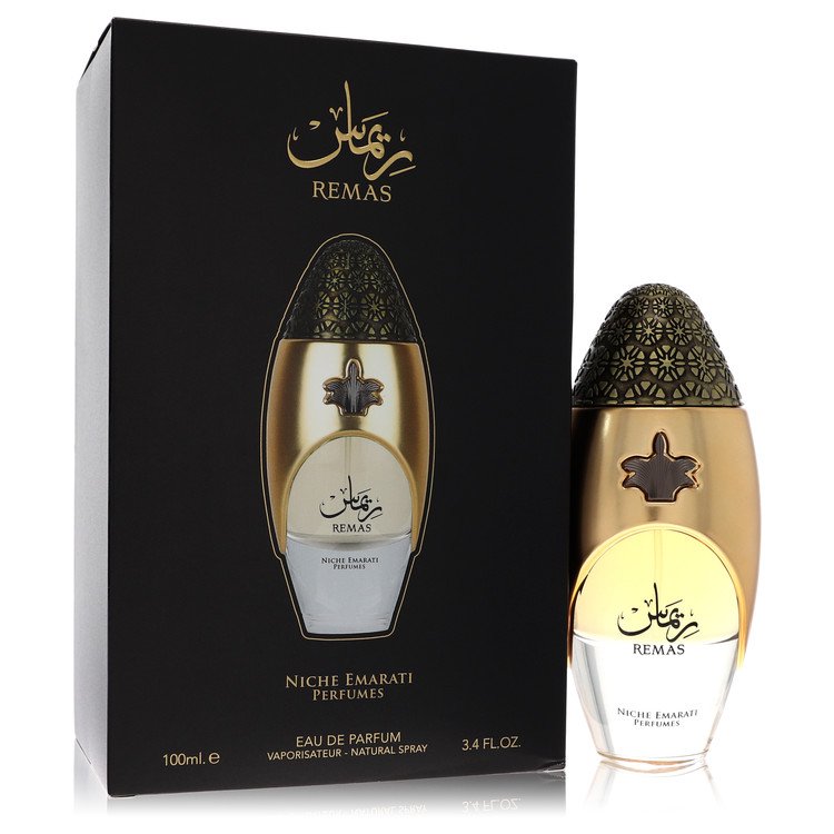 Image showing what you will get when you purchase Niche Emarati Remas Cologne By Lattafa Eau De Parfum Spray (Unisex)