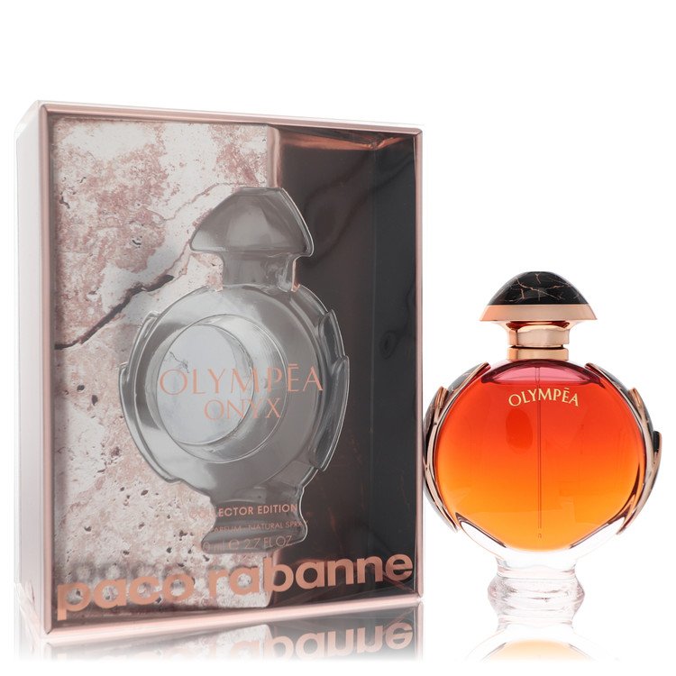Image showing what you will get when you purchase Olympea Onyx Perfume By Paco Rabanne Eau De Parfum Spray Collector Edition