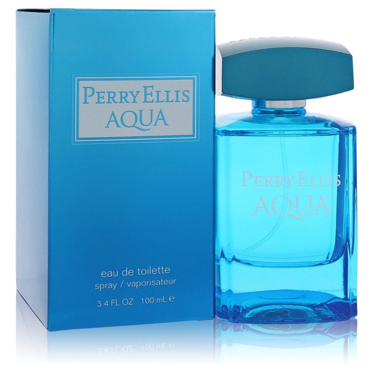Image showing what you will get when you purchase Perry Ellis Aqua Cologne By Perry Ellis Eau De Toilette Spray