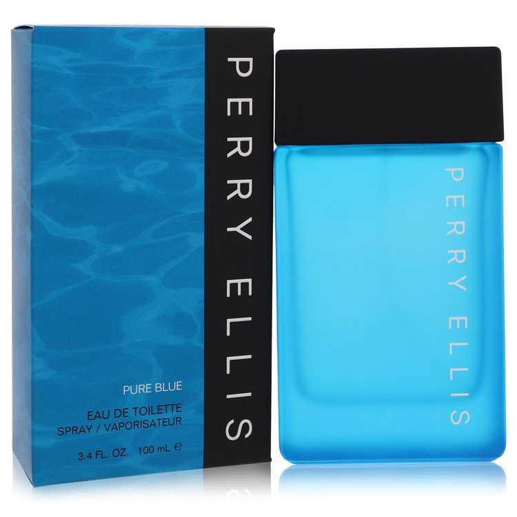 Image showing what you will get when you purchase Perry Ellis Pure Blue Cologne By Perry Ellis Eau De Toilette Spray