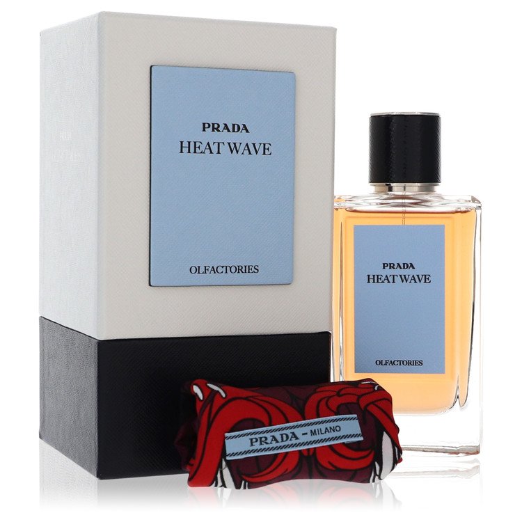 Image showing what you will get when you purchase Prada Olfactories Heat Wave Cologne By Prada Eau De Parfum Spray With Gift Pouch (Unisex)