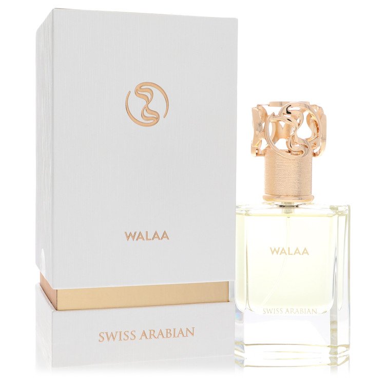 image showing the bottle and packaging for Swiss Arabian Walaa Cologne by Swiss Arabian Eau De Parfum Spray (Unisex)  50ml