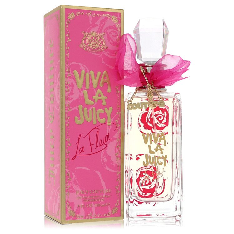 Image showing what you will get when you purchase Viva La Juicy La Fleur Perfume By Juicy Couture Eau De Toilette Spray