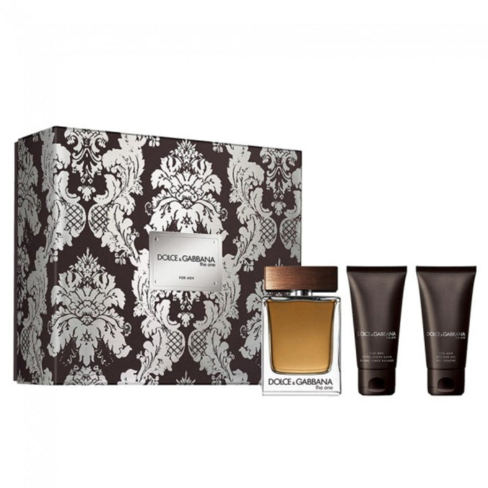DOLCE & GABBANA THE ONE 3PC SET EDT 100ML + SHOWER GEL 50ML + AFTERSHAVE BALM 50ML