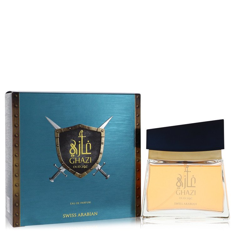 Image showing what you will get when you purchase Swiss Arabian Ghazi Oud Cologne By Swiss Arabian Eau De Parfum Spray