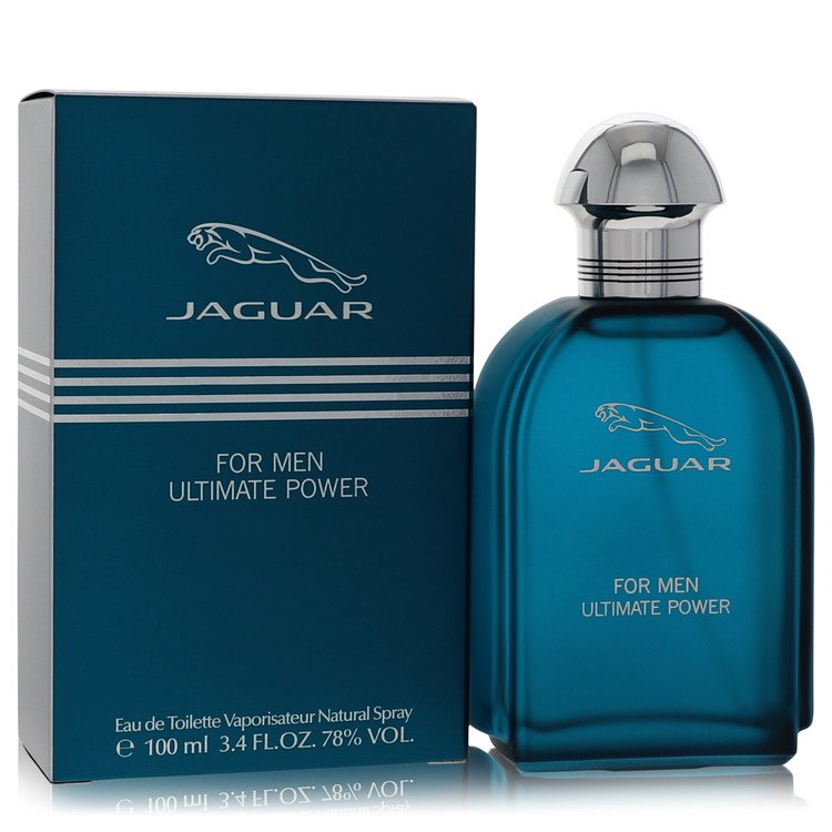 Jaguar Ultimate Power men's perfume bottle and packaging on a white background