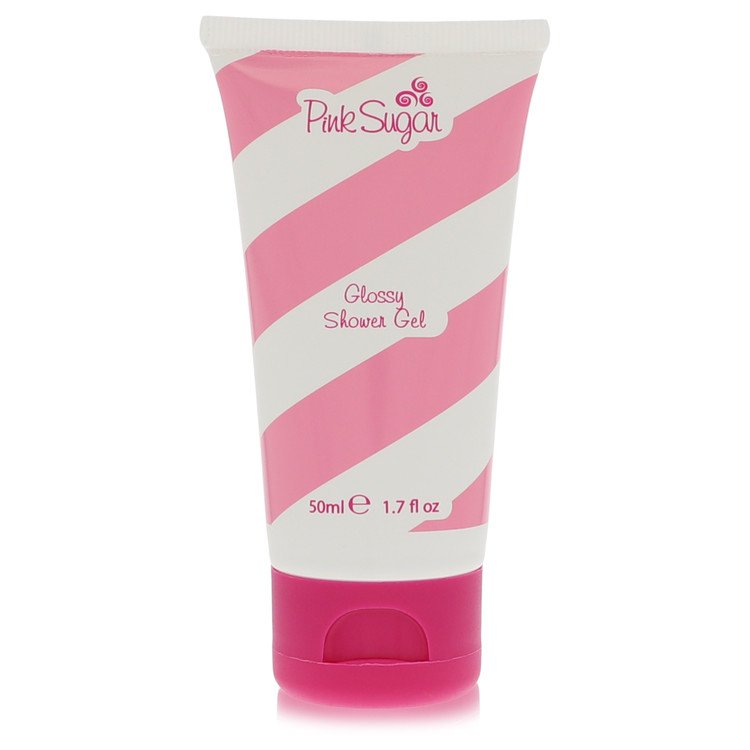 Image showing what you will get when you purchase Pink Sugar Perfume By Aquolina Travel Shower Gel