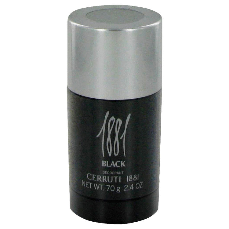 image showing the bottle and packaging for 1881 Black Cologne By Nino Cerruti Deodorant Stick 75ml