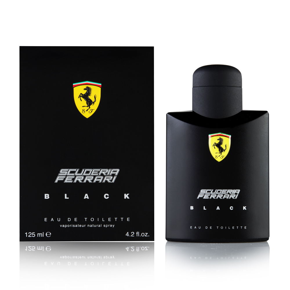 Image showing what you will get when you purchase Ferrari Scuderia Black Cologne By Ferrari Eau De Toilette Spray