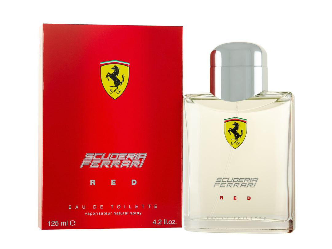 Image showing what you will get when you purchase Ferrari Scuderia Red Cologne By Ferrari Eau De Toilette Spray
