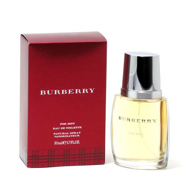 image showing the bottle and packaging for Burberry Cologne By Burberry Eau De Toilette Spray 50ml