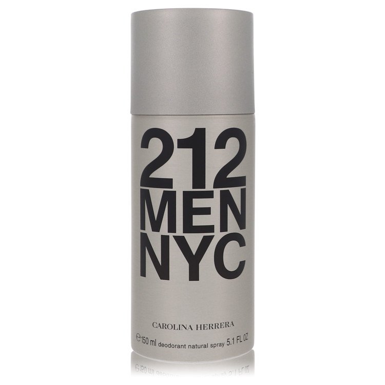 image showing the bottle and packaging for 212 Cologne By Carolina Herrera Deodorant Spray 150ml