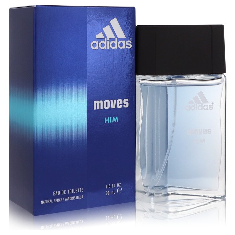 Moves Him by Adidas Eau De Toilette 50ml Natural Spray bottle and box