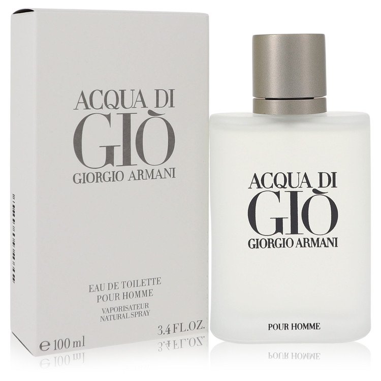 Giorgio Armani Acqua di Giò perfume bottle and packaging on a white background