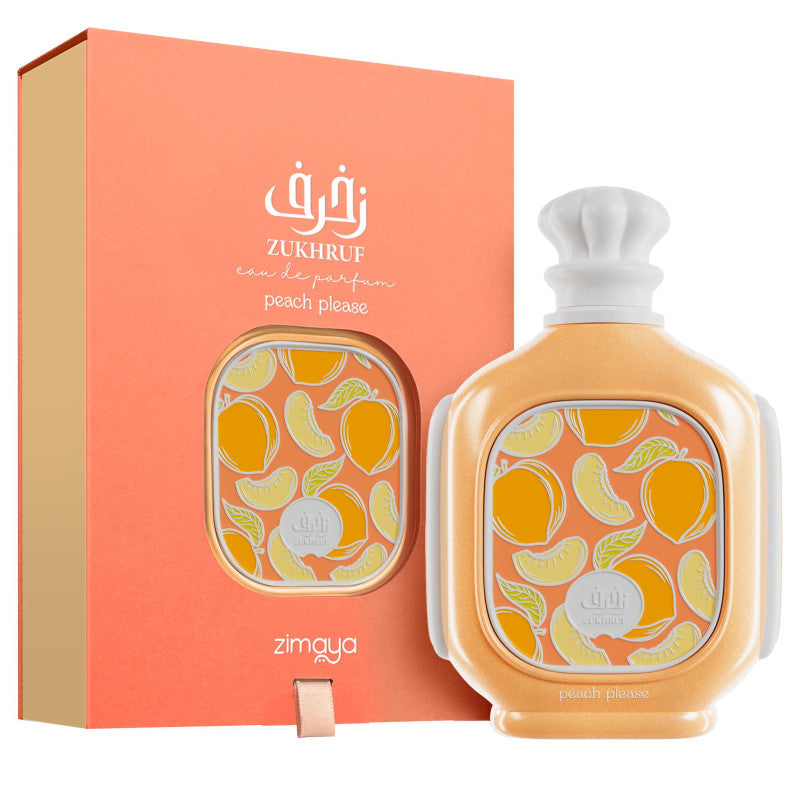 Afnan Zimaya Zukhruf Peach Please Perfume By Afnan Eau De Parfum Spray (Unisex) 100ml  - Just Perfume
