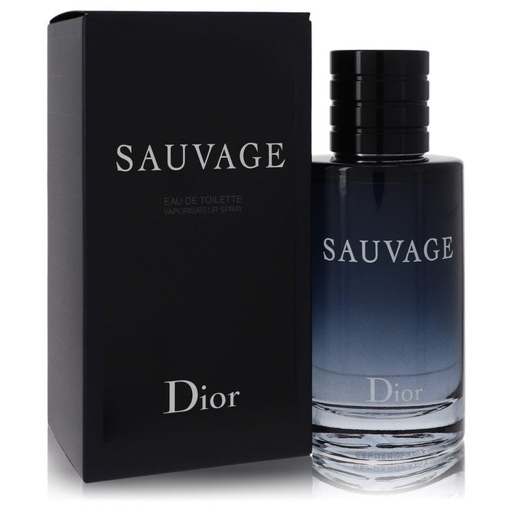 Dior Sauvage perfume bottle and packaging on a white background