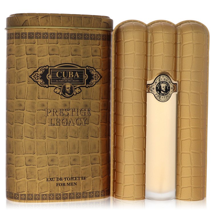 Cuba Prestige Legacy men's perfume bottle and packaging on a white background