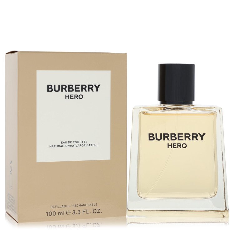image showing the bottle and packaging for Burberry Hero Perfume By Burberry Parfum Refill 200ml