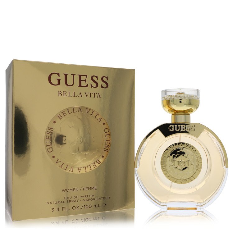 image showing the bottle and packaging for Guess Bella Vita Perfume By Guess Fragrance Mist 250ml