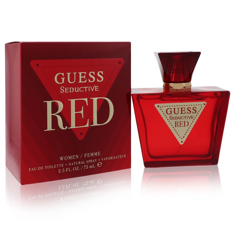 image showing the bottle and packaging for Guess Seductive Red Perfume By Guess Fragrance Mist 250ml