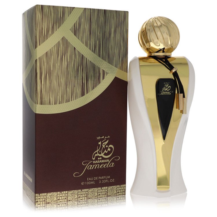 image showing the bottle and packaging for Al Haramain Jameela Perfume By Al Haramain Concentrated Perfume Oil 10ml