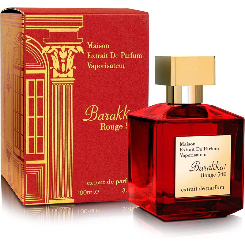 Fragrance World Barakkat Rouge 540 Perfume By Fragrance World Extrait De Parfum Spray (Unisex) 100ml  - Just Perfume