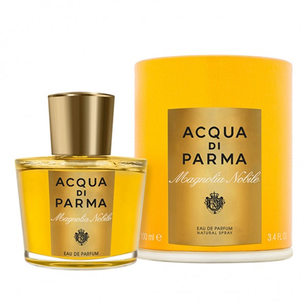 image showing the bottle and packaging for Acqua Di Parma Magnolia Nobile Perfume By Acqua Di Parma Eau De Parfum Spray 50ml