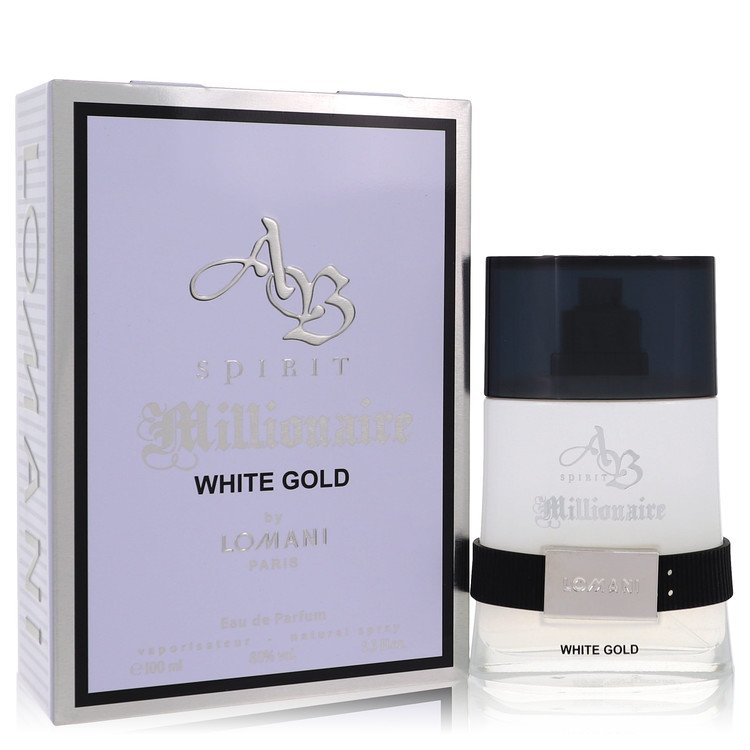 Ab Spirit Millionaire White Gold Cologne By Lomani Eau De Parfum Spray 100ml