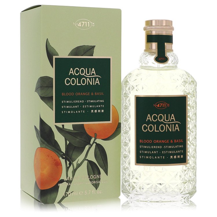 4711 Acqua Colonia Blood Orange & Basil Perfume By 4711 Eau De Cologne Spray (Unisex) 170ml