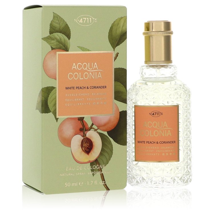 4711 Acqua Colonia White Peach & Coriander Perfume By 4711 Eau De Cologne Spray (Unisex) 50ml