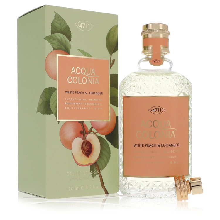 4711 Acqua Colonia White Peach & Coriander Perfume By 4711 Eau De Cologne Spray (Unisex) 170ml