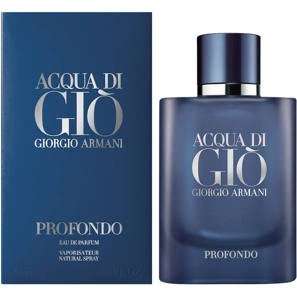 Acqua Di Gio Profondo Cologne By Giorgio Armani Eau De Parfum Spray 75ml