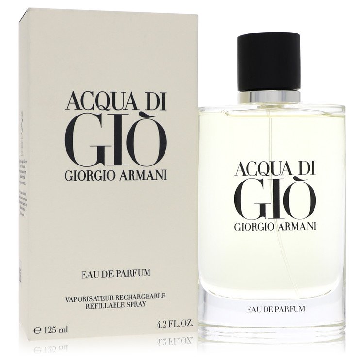 Acqua Di Gio Cologne By Giorgio Armani Eau De Parfum Refillable Spray 125ml