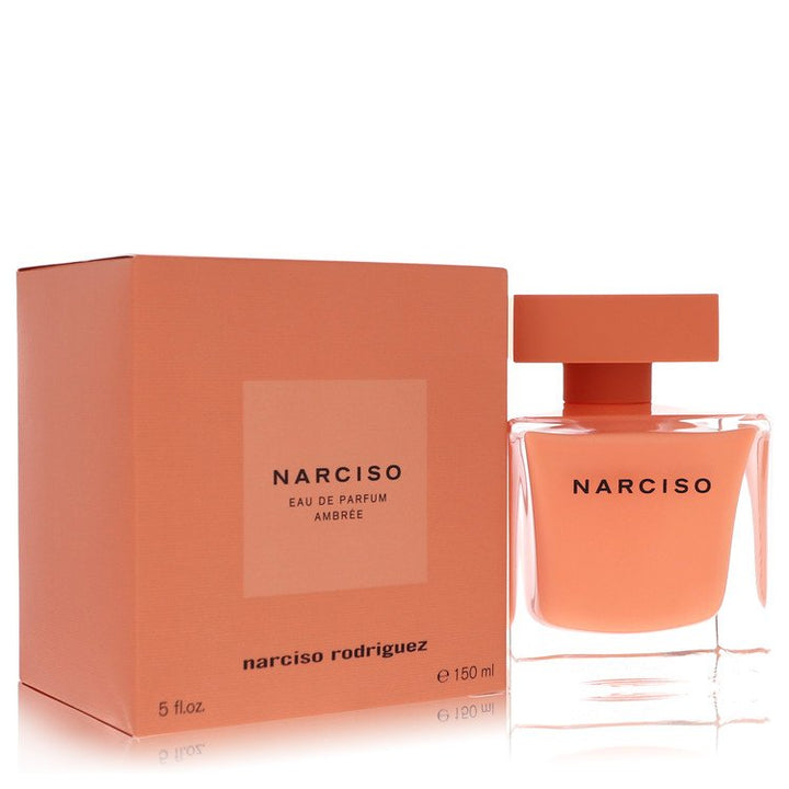 Narciso Rodriguez perfume bottle and packaging on a white background