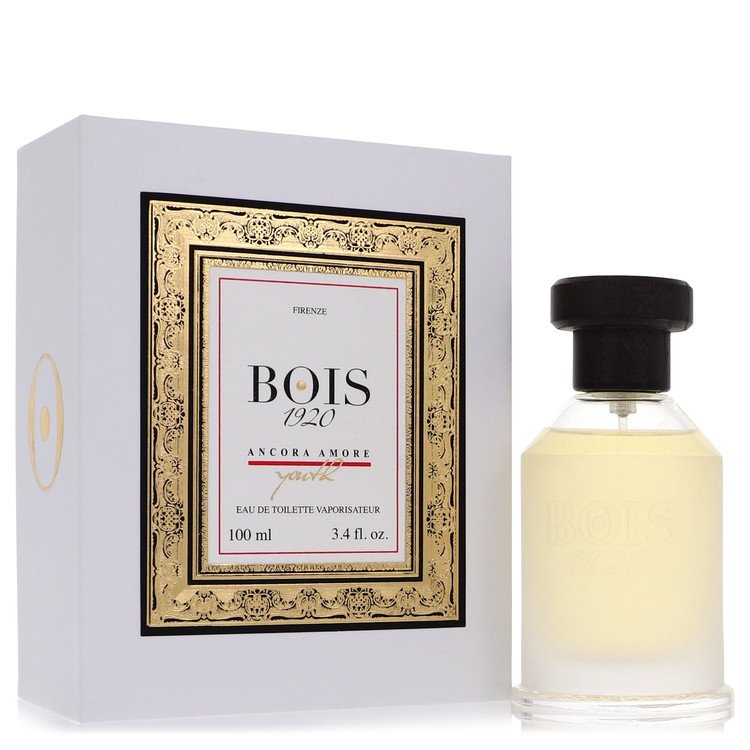 image showing the bottle and packaging for Bois 1920 Ancora Amore Youth Perfume by Bois 1920 Eau De Toilette Spray  100ml