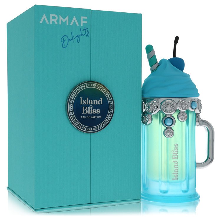 image showing the bottle and packaging for Armaf Delight Island Bliss Cologne By Armaf Eau De Parfum Spray 100ml