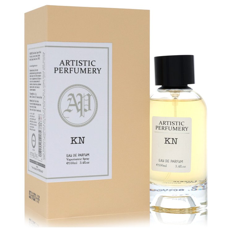 Perfume bottle labeled 'Artistic Perfumery KN' on a white background